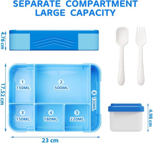 Lunch Box For Kids School Bento Box Style - Image 6